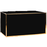 6ft Black and Gold Lux Bar